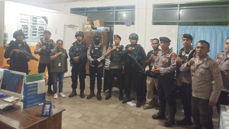 Jamin Situasi Kondusif di Masa Kampanye Pilkada 2024, Satgas OMP Polres Belu Bersama Brimob Gelar Patroli Malam Minggu Sisir Kantor KPU hingga Bawaslu