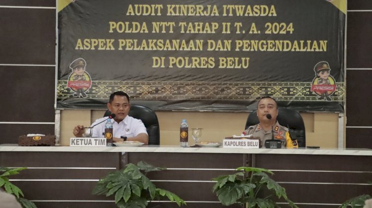 Disambut Kapolres Belu,Tim Itwasda Polda NTT Lakukan Audit Kinerja Tahap II TA. 2024