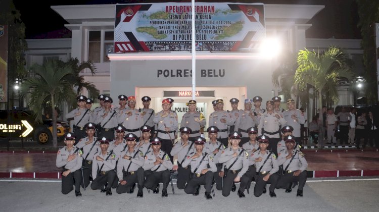 Didampingi Langsung Ka.SPN Polda NTT, 26 Siswa Diktukba Polri Gelombang II T.A. 2024 Laksanakan Latihan Kerja di Polres Belu