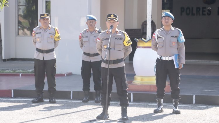 Debat Terakhir Pilkada 2024, Wakapolres Belu Cek Kesiapan dan Beri Arahan untuk Ratusan Personel Pengamanan