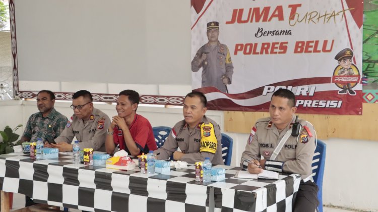 Jumat Curhat, Wakapolres Belu, KOMPOL Lorensius Tampung dan Jawab Curahan Hati dari Masyarakat Tulamalae