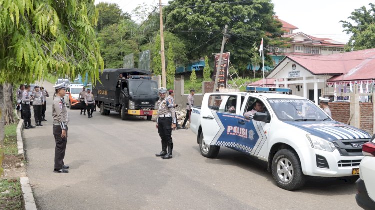 Terus Wujudkan Situasi Kondusif Pasca Pilkada 2024, Satgas Ops Mantap Praja Polres Belu Turun Penuh Sisir Perkotaan Hingga Kantor Penyelenggara Pemilu