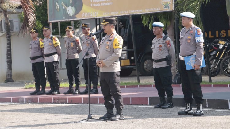 Jam Pimpinan Perdana di Awal Tahun 2025, Kapolres Belu, AKBP Benny Miniani Arief Sampaikan Terima Kasih dan Beri Sejumlah Arahan