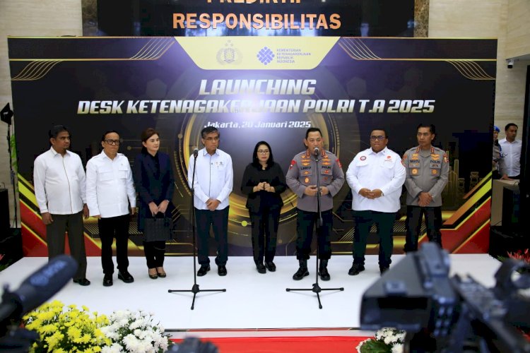 Kapolri Resmikan Desk Ketenagakerjaan Demi Beri Jaminan Perlindungan Kaum Buruh 