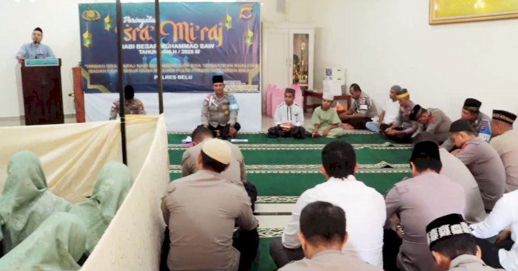 Polres Belu dan Majelis Taklim Bhayangkari Belu Gelar Peringatan Isra Miraj Nabi Muhammad SAW Tahun 1446 H/ 2025 M