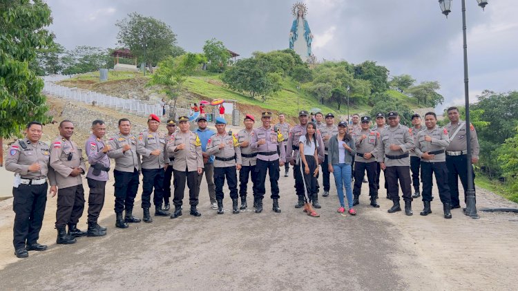 Beri Kenyamanan Masyarakat Saat Merayakan Libur Isra Miraj dan Imlek, Polres Belu Gelar Patroli Cipta Kondisi di Tempat Wisata