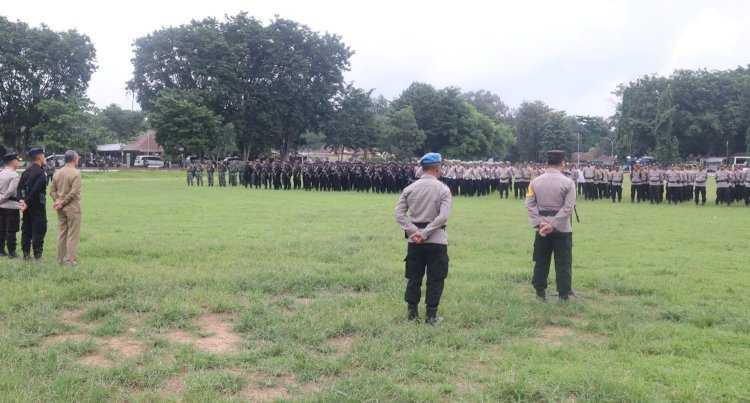 Dipimpin Kapolres Belu, 500 Personel Gabungan Gelar Apel dan Patroli Skala Besar Jelang Putusan Dismissal Sengketa Pilkada 2024