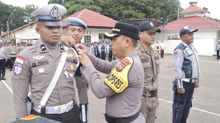 Cipta Kondisi Kamseltibcar Lantas Jelang Idul Fitri 1446 H, Polres Belu Gelar Operasi Keselamatan Turangga 2025