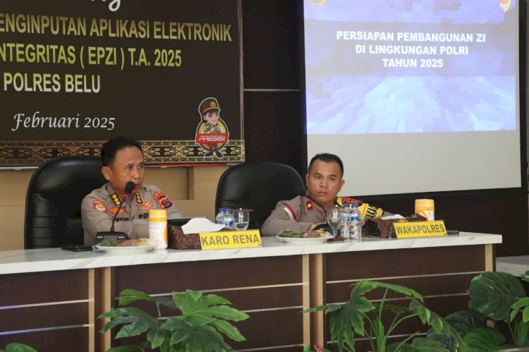 Diusulkan Meraih Predikat WBK Tahun 2025, Polres Belu Terima Kunjungan Tim Asistensi dan Evaluasi EPZI Polda NTT