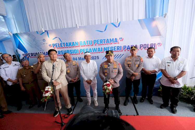 Groundbreaking Serentak Rumah Subsidi Polri, Kapolri: Target 100.000 Rumah di 2025