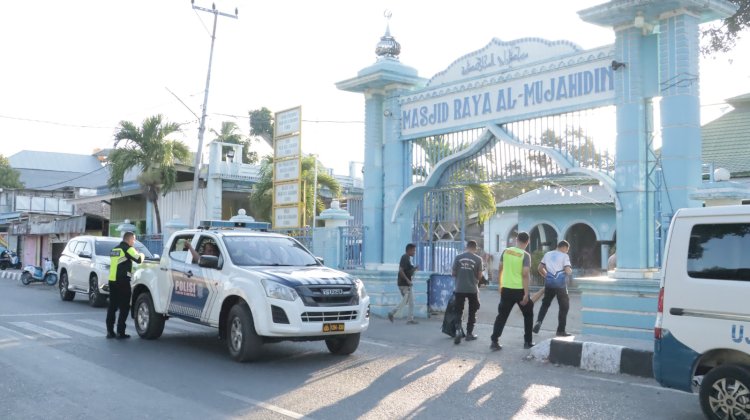 Aksi Sosial di Bulan Suci Ramadhan 1446 H, Sat Lantas Polres Belu Laksanakan Kerja Bakti di Tempat ibadah