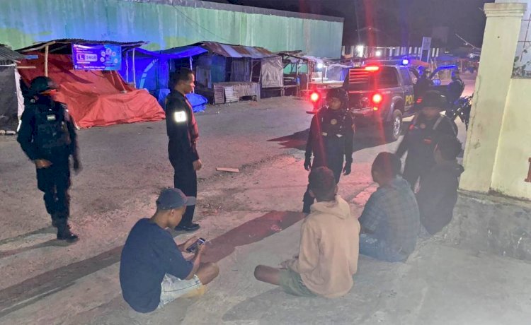 Patroli Akhir Pekan, Tim Perintis Samapta Polres Belu Sisir Sejumlah Titik Fokus Berantas Premanisme