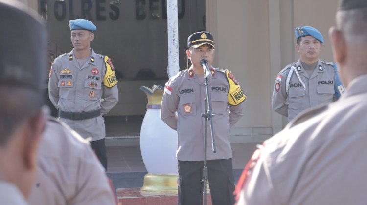 Jauhi Anggota dari Pelanggaran, Wakapolres Belu Imbau Anggota Jaga Kekompakan dan Laksanakan Tugas Sesuai Mekanisme