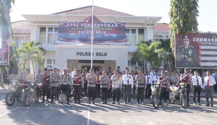 Bentuk Satgas Anti Premanisme, Polres Belu Komitmen Penuh Cegah dan Berantas Aksi yang Meresahkan Masyarakat