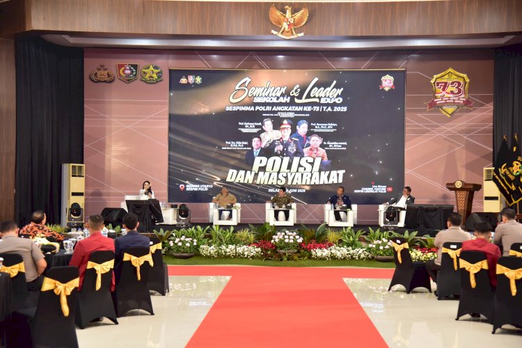 Seminar 'Polisi dan Masyarakat' Sespimma Lemdiklat Polri Angkatan 73 Raih Rekor MURI
