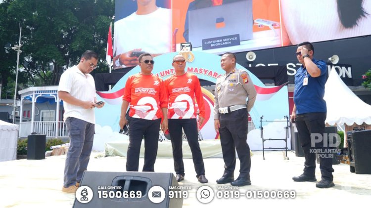 Kakorlantas Polri Tinjau Persiapan Car Free Day, Sambut Hari Bhayangkara ke-79
