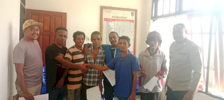 Kedepankan Restorative Justice, Polsek Tasifeto Timur Damaikan Warga Asulait yang terlibat Kasus Pengeroyokan