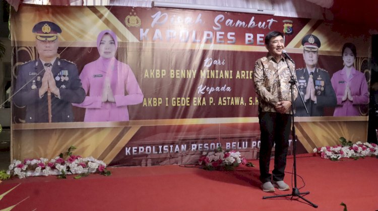 Hadir Pisah Sambut di Polres Belu, Bupati Ucapkan Selamat Datang di Tanah Sahabat untuk AKBP I Gede Eka Putra Astawa