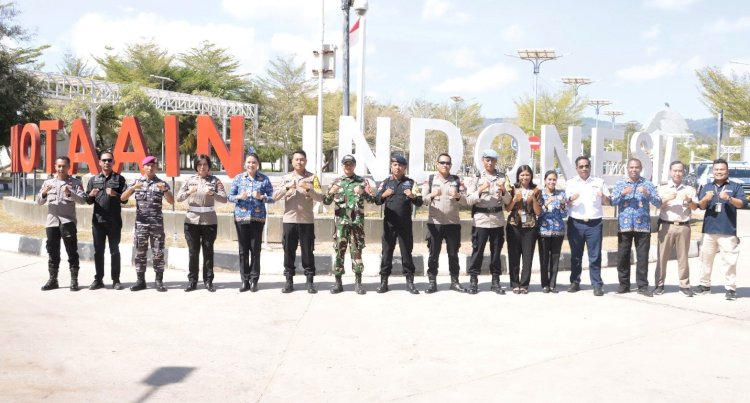 Silaturahmi Perdana di PLBN Motaain, Kapolres Belu, AKBP I Gede Eka Putra Astawa Lakukan Tatap Muka dan Tinjau Aktivitas Lintas Batas