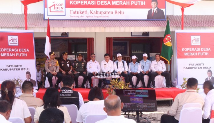 Dukung Program Presiden RI Tingkatkan Ekonomi Masyarakat, Kapolres Belu Hadiri Launching Koperasi Desa Merah Putih