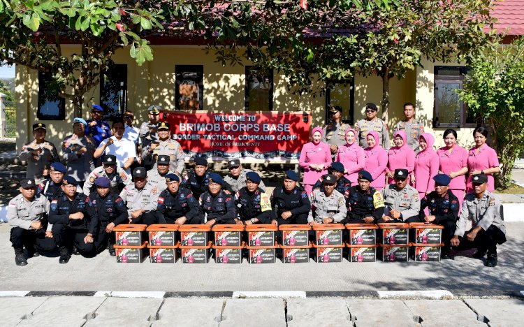 Sambangi Prajurit TNI Polri di Motaain, Kapolda NTT: Soliditas dan Sinergitas Adalah Kunci Utama Menjamin Keamanan PLBN Sebagai Gerbang Etalase Negara