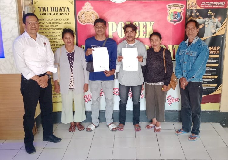 Optimalkan Restorative Justice, Polsek Tasifeto Barat Damaikan Dua Pemuda yang Terlibat Kasus Penganiayaan