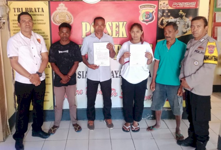 Selesaikan Kasus Penganiayaan, Aparat Polsek Tasifeto Barat Pinta Yanuarius Tilik Jadilah Ayah Yang Baik untuk Anak Kandungnya