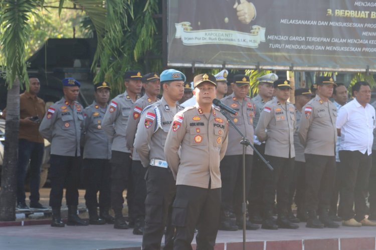 Jaga Kesehatan, Jauhi Sifat Hedonisme dan Flexing Menjadi Penekanan Penting Kapolres Belu kepada Anggota dan ASN Polri