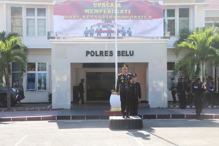 Berbalut Semangat Nasionalisme, Kapolres Belu Pimpin Upacara Peringatan Hari Kesaktian Pancasila Tahun 2025