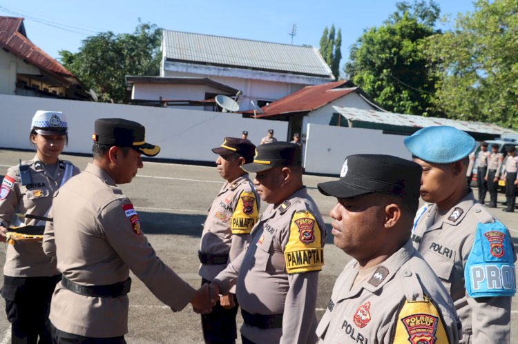 Wujud Pelayanan Prima 1x24 Jam, Kapolres Belu, AKBP I Gede Eka Putra Astawa Resmikan Pamapta dan Pengukuhan Operator 110