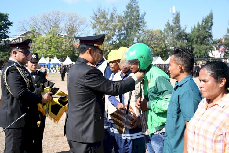 Apel Kebangsaan Polda NTT: Ojol dan Buruh Kompak Jaga Persatuan, Tolak Intoleransi dan Radikalisme
