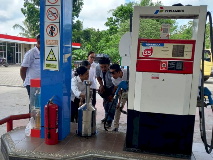 Cegah Praktik Kecurangan, Polres Belu Awasi Takaran dan Kualitas BBM Bersubsidi di SPBU Kota Atambua
