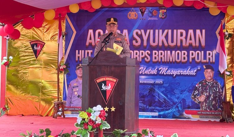 Syukuran HUT Korps Brimob Polri ke 80, Kapolres Belu Apresiasi Kinerja Brimob dalam Pemeliharaan Stabilitas Kamtibmas