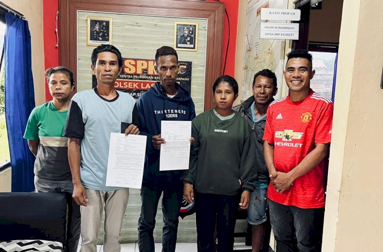 Optimalkan Restorative Justice, Polsek Lasiolat Damaikan Ayah dan Anak yang Terlibat Kasus Penipuan