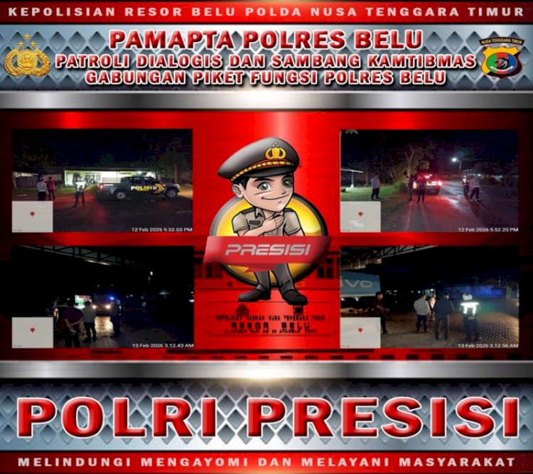 Patroli Hingga Dini Hari, Upaya Patroli Gabungan Polres Belu Ciptakan Situasi Kondusif di Kota Atambua