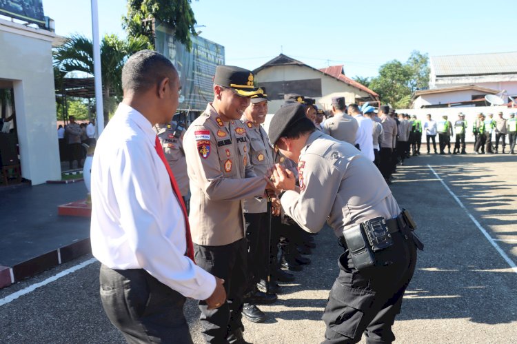 Saling Maaf Memaafkan di Momentum Halal Bihalal, Kapolres Belu Apresiasi Kerja Keras Anggota Sukseskan Perayaan Nyepi dan Idul Fitri 1447 H