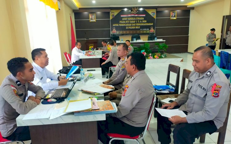 Datangi Polres Belu, Tim Itwasda Polda NTT Lakukan Audit Kinerja Tahap I TA. 2026