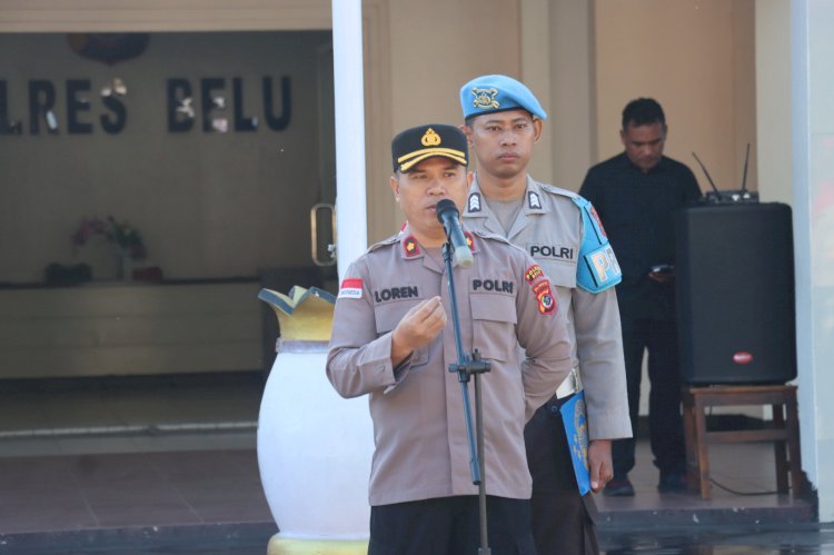 Jauhi Anggota dari Pelanggaran, Wakapolres Belu: Laksanakan Tugas Sesuai SOP dan Manfaatkan Media Sosial Secara Bijak dan Cerdas