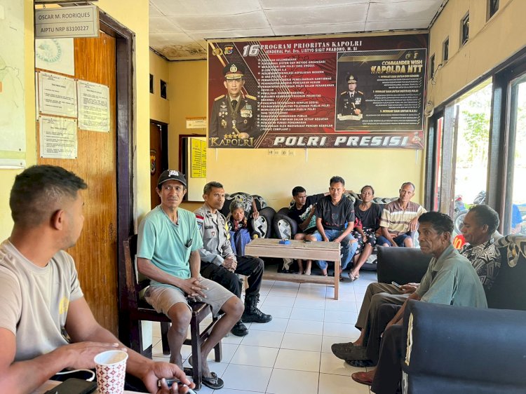 Optimalkan Restorative Justice, Polsek Lasiolat Selesaikan Kasus Pencurian Kayu Jati di Abat Tehen Lasiolat
