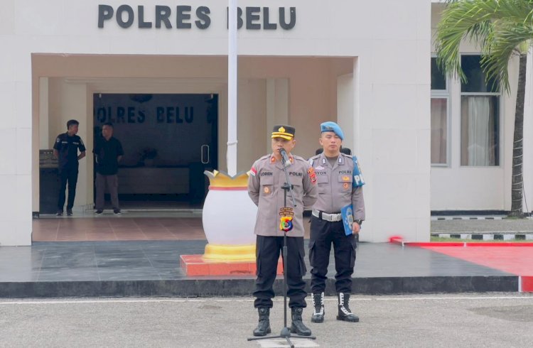 Jam Pimpinan di Awal Juni, Wakapolres Belu, KOMPOL Lorensius Imbau Anggota Laksanakan Tugas Sesuai Mekanisme dan Jauhi Pelanggaran