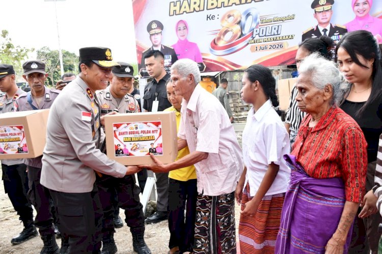 Kapolda NTT Tebar Kepedulian di Takari, Rumah Harapan Jadi Kado HUT ke-80 Bhayangkara untuk Warga