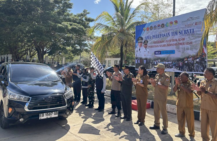 Hadir di PLBN Motaain, Kapolres Belu Lepas Tim Survey Identifikasi Jalur Tidak Resmi di Perbatasan RI-RDTL