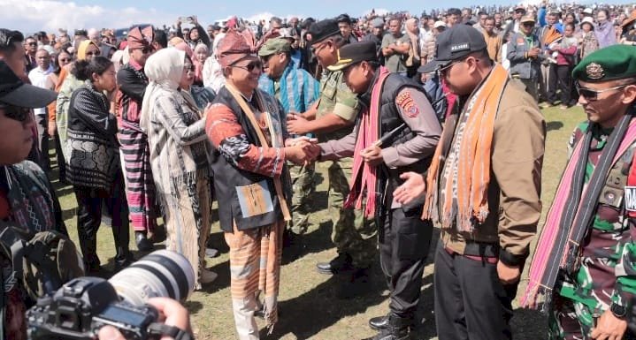 Dihadiri Ribuan Masyarakat Indonesia-Timor Leste, Kapolres Belu Hadir dan Pantau Langsung Pengamanan Festival Fulan Fehan IV 2026