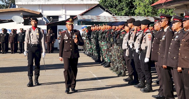 Kapolres Belu, AKBP I Gede Eka Putra Astawa Pimpin Upacara Peringatan Hari Bhayangkara, 80 tahun mengabdi, Polri untuk Masyarakat