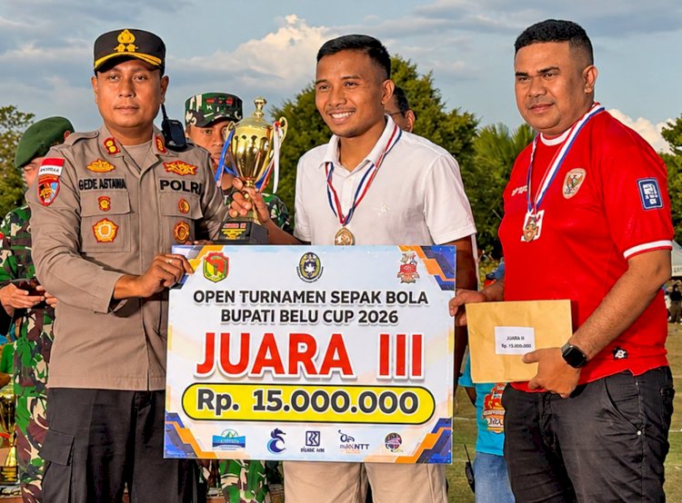 Turnamen Sepakbola Bupati Cup 2026 Berjalan Aman dan Sukses, Kapolres Belu AKBP I Gede Eka Putra Astawa Ucap Terima Kasih untuk Seluruh Masyarakat