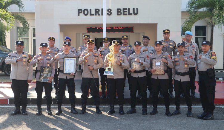 Raih Juara 1 Lomba Call Center 110 sePolda NTT, Kapolres Belu: Reward ini Sebagai Bukti Komitmen Polri Hadirkan Pelayanan Cepat Setiap Laporan Masyarakat
