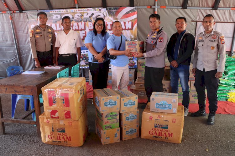 Polres Belu Bergerak untuk Flores: Posko Donasi Dibuka Sejak Kemarin, Bantuan dari Anggota Polri dan Masyarakat Terus Berdatangan untuk Korban Gempa Flores