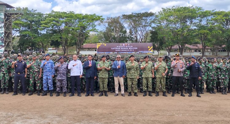 Kapolres Belu Hadiri Upacara Penutupan Pendidikan Dasar Militer Kadet Mahasiswa D-3 Cohort 6 Unhan RI