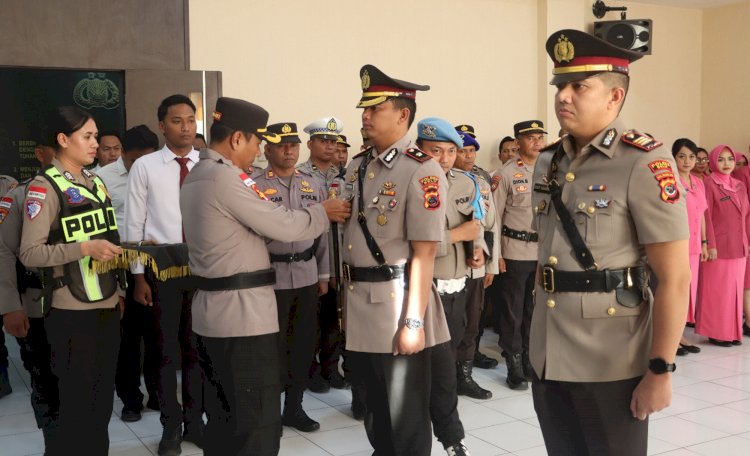 Rotasi Jabatan, Kapolres Belu, AKBP I Gede Eka Putra Astawa Pimpin Penyerahan Jabatan Wakapolres dan Sertijab Kasat Lantas