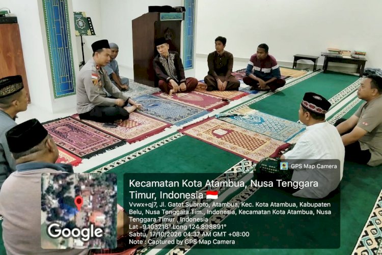 Suling di Masjid Baiturahman, Wakapolres Belu Ajak Masyarakat Jaga Kamtibmas dan Jauhi Narkoba